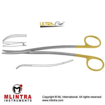 UltraCut™ TC Metzenbaum-Fine Dissecting Scissor - Slender Pattern Curved - S Shaped Stainless Steel, 23 cm - 9"